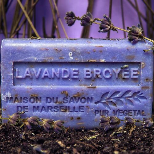 Lavande Broyee - săpun exfoliant cu unt de karité